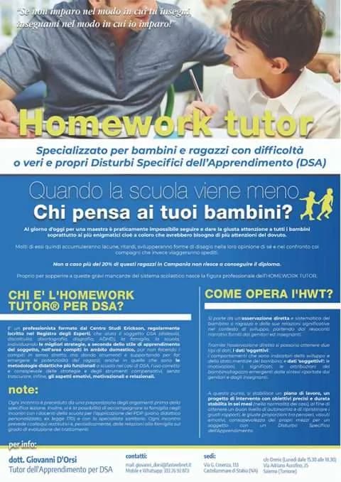 Homework Tutor - Locandina informativa